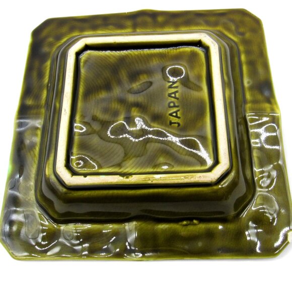 Vintage JAPANESE Ceramic ASHTRAY With 3D Fruit Design And Green Border - Picture 6 of 10